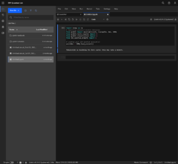 Das Quantum Lab ist sozusagen die Web-IDE. Aus dem Circuit Composer lassen sich Schaltungen hierher portieren und bearbeiten, bzw. mit zusätzlicher Logik erweitern.