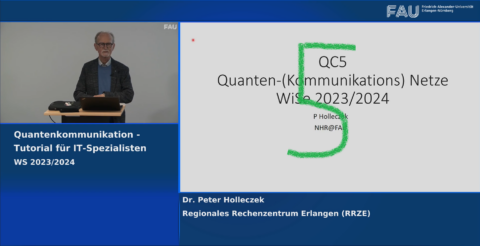 Zum Artikel "Quantenkommunikation V – Tutorial für IT-Spezialisten Teil 5 (Dr. Peter Holleczek)"